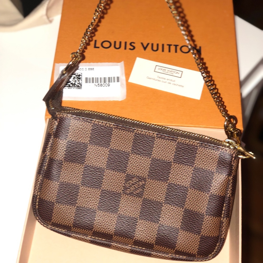 LOUIS VUITTON Damier Ebene Mini Pochette